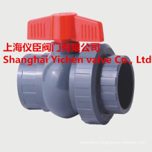 Handle PVC Ball Valve PVC Double True Union Ball Valve